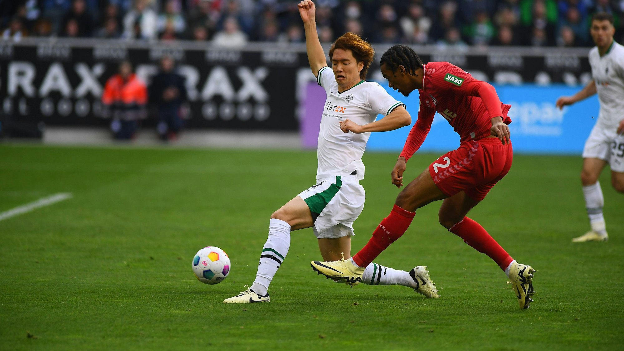 Damion Downs bei seinem Debüt-Treffer in der Bundesliga für den FC.