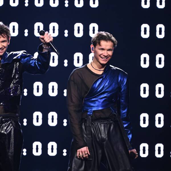 Marcus & Martinus jubeln im Finale des Melodifestivalen.