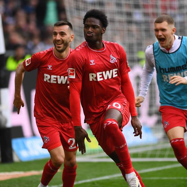Faride Alidou jubelt nach seinem Treffer zum 2:1.