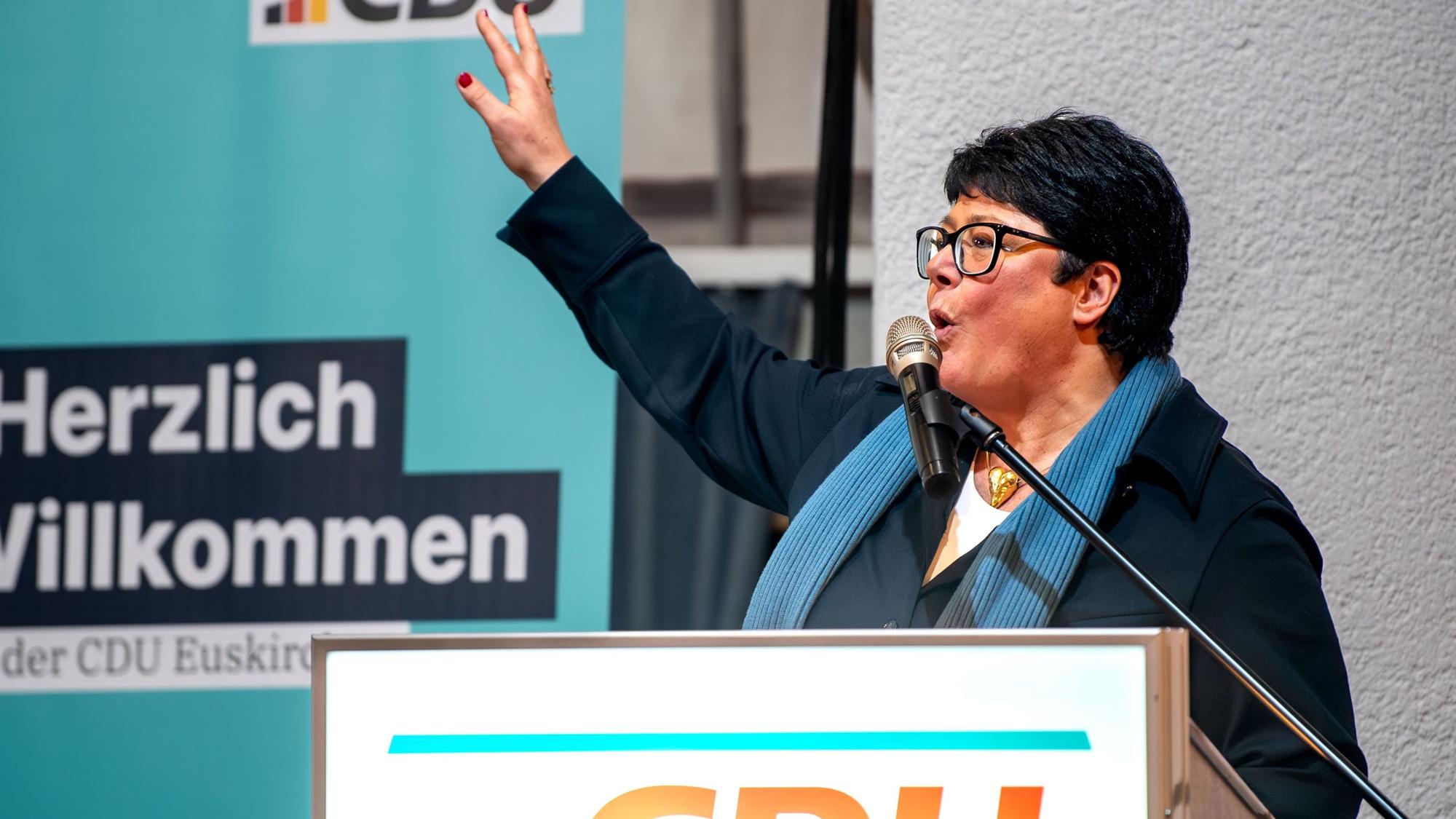 Sabine Verheyen beim Kreisparteitag in Kommern.