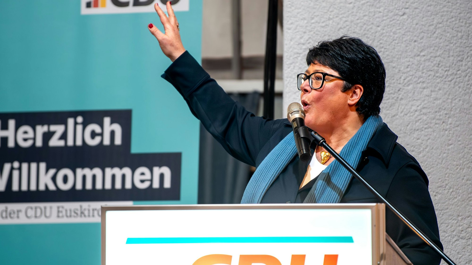 Sabine Verheyen beim Kreisparteitag in Kommern.