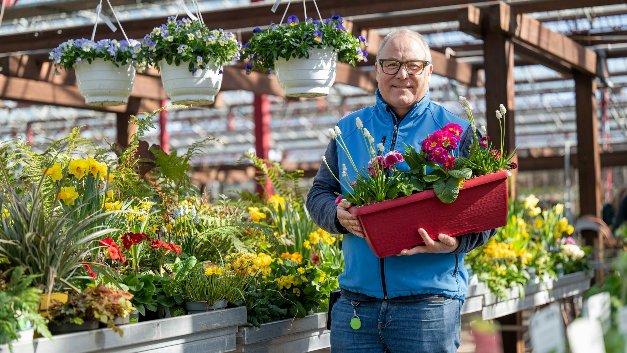Christian Dinger in seinem Gartencenter