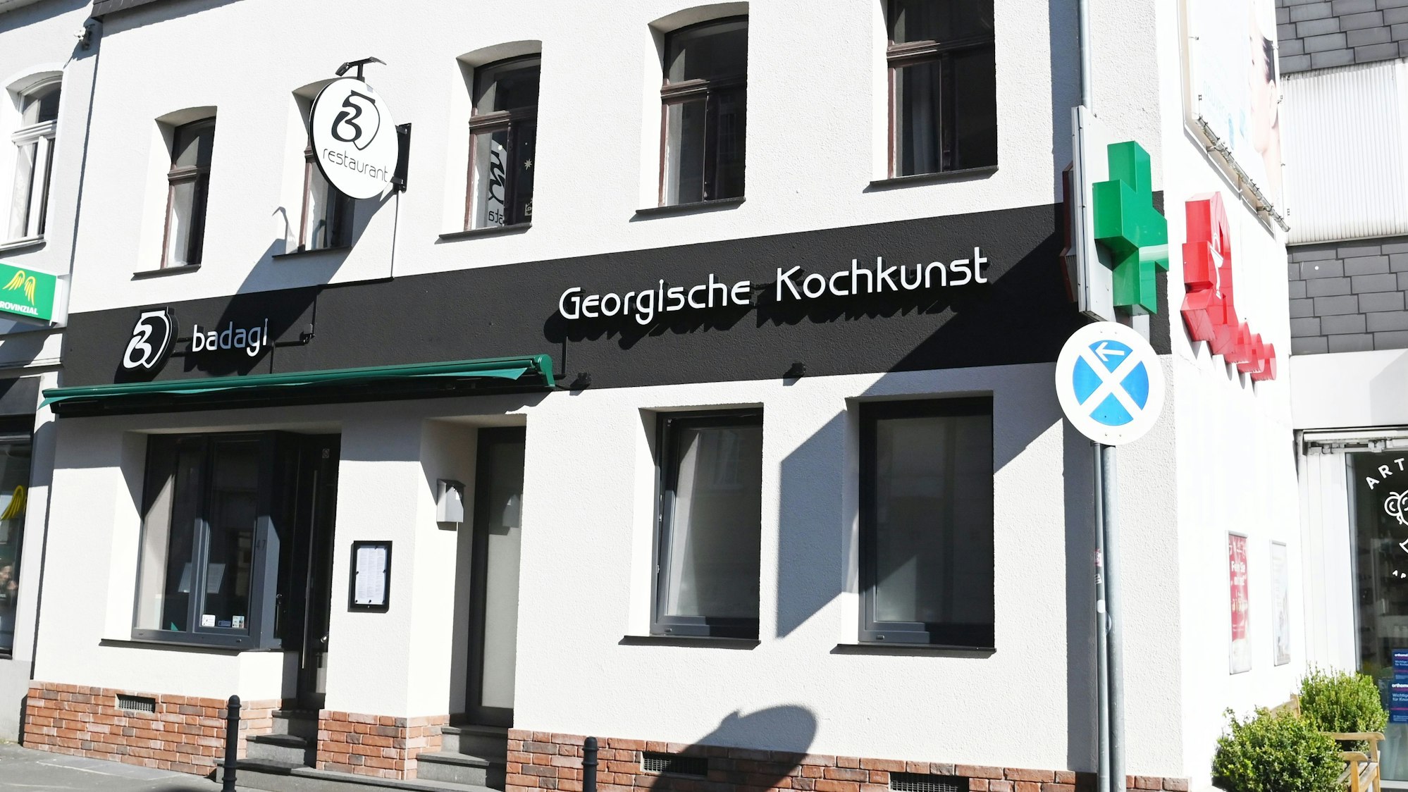 Das neue georgische Restaurant Badagi in Rodenkirchen von außen