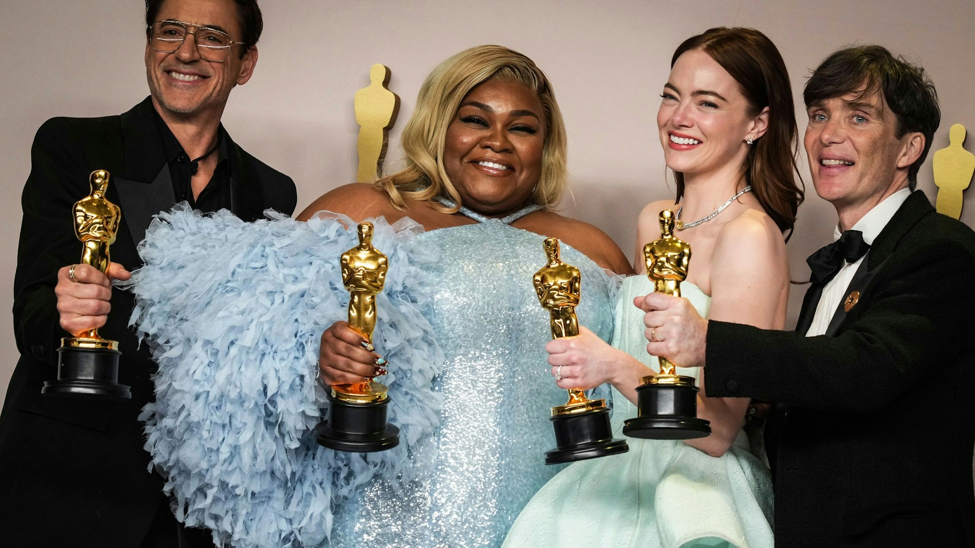 Robert Downey Jr., Da'Vine Joy Randolph, Emma Stone und Cillian Murphy.