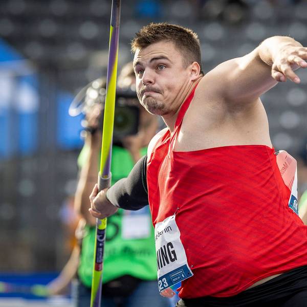 ISTAF Berlin, 03.09.2023 Berlin, Germany - September 3: Max DEHNING GER competing in the javelin throw during the ISTAF at the Olympiastadion in Berlin, Germany on September 3, 2023. *** ISTAF Berlin, 03 09 2023 Berlin, Germany September 3 Max DEHNING GER competing in the javelin throw during the ISTAF at the Olympiastadion in Berlin, Germany on September 3, 2023 Copyright: xBEAUTIFULxSPORTS/AxelxKohringx