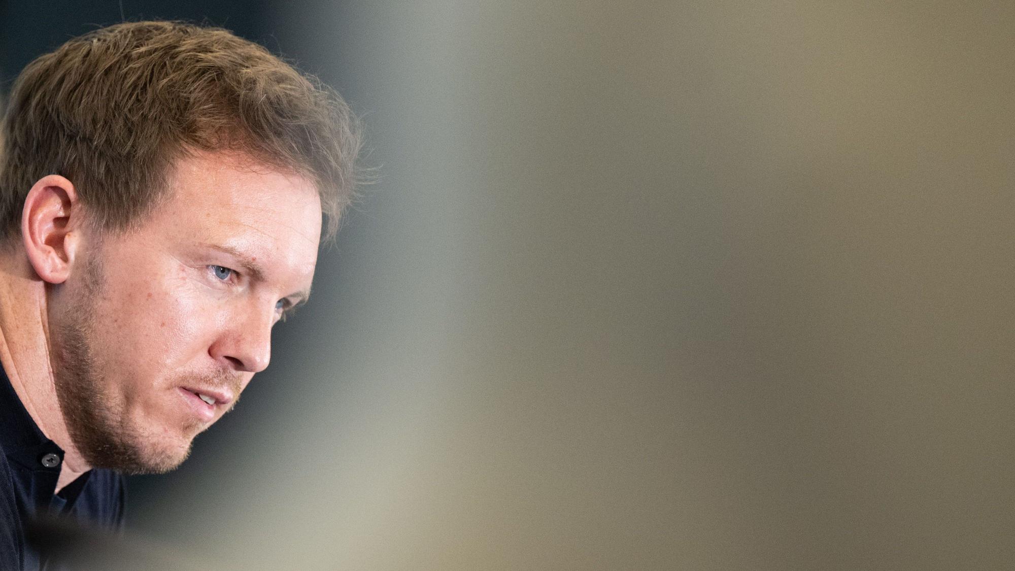 Bundestrainer Julian Nagelsmann stellt auf einer Pressekonferenz am Donnerstag den Kader für die Testländerspiele Ende März vor.