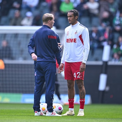 Damion Downs erzielte beim 3:3 im Derby in Mönchengladbach sein erstes Bundesligator für den 1. FC Köln; Trainer Timo Schultz hat Pläne mit dem Nachwuchsspieler.