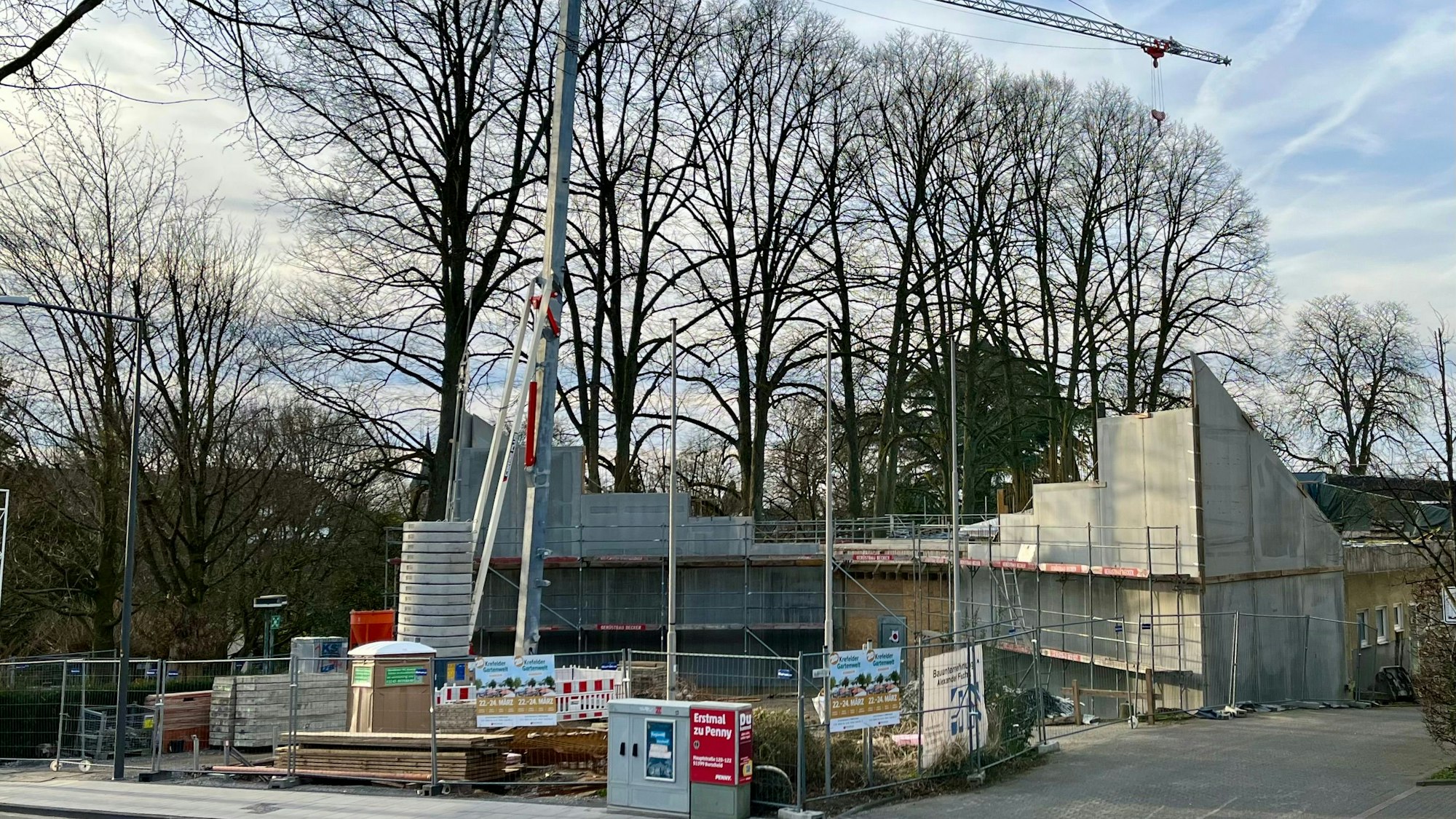 Eine Baustelle in Burscheid