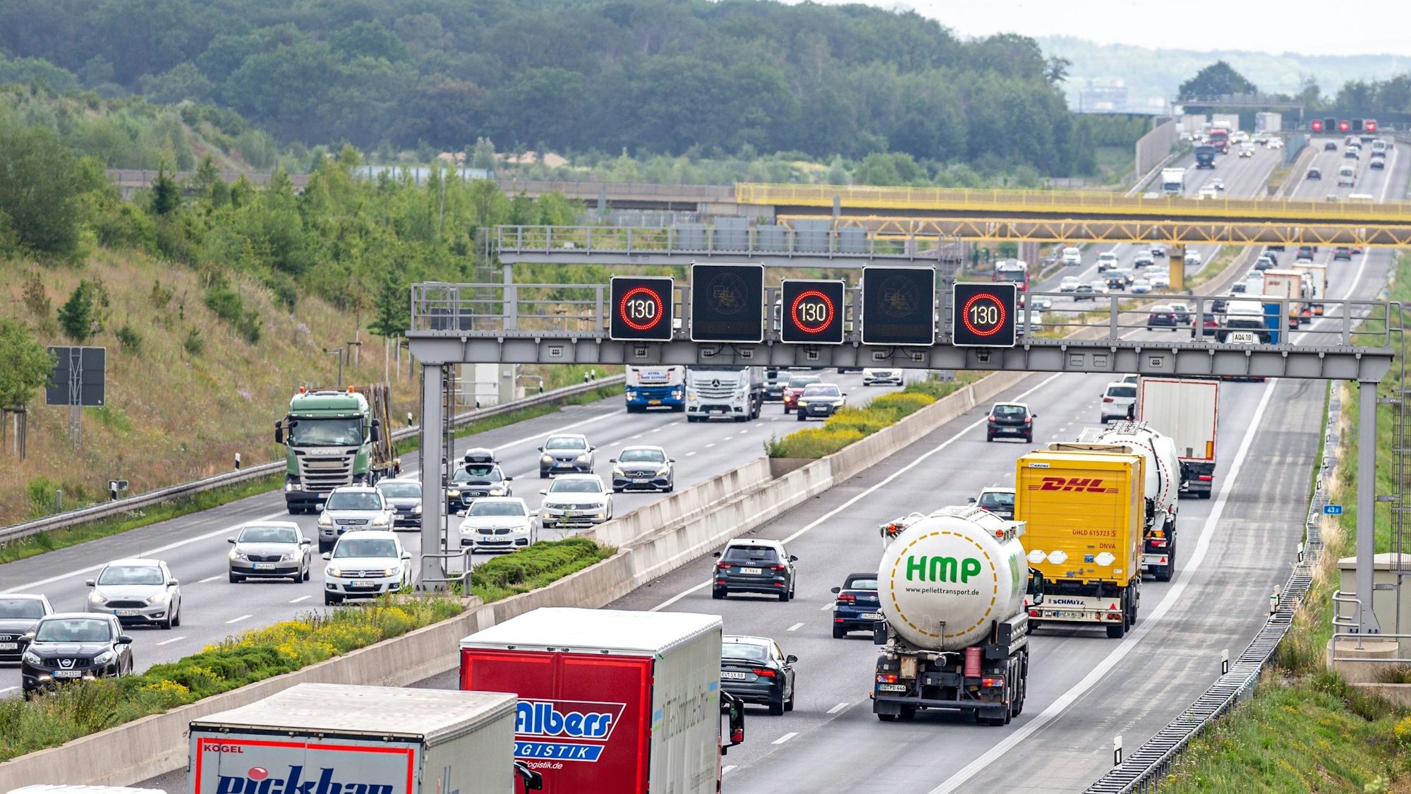 Die A4 im Rhein-Erft-Kreis.