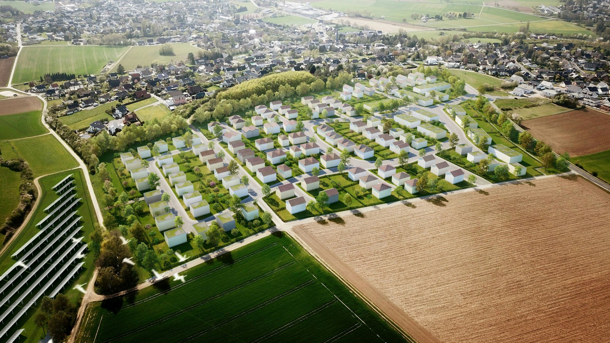 Visualisierung des Baugebietes „An den Ohndorfer Gärten“ in Kirspenich.
