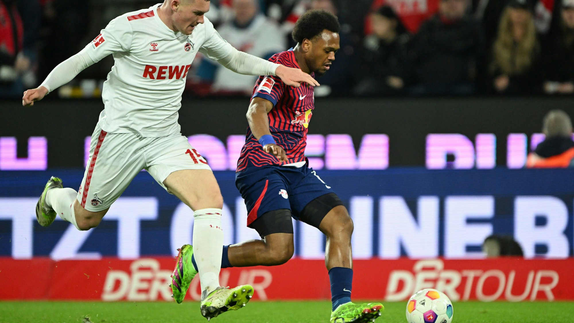 Lois Openda überforderte die Kölner am Freitagabend in Müngersdorf.