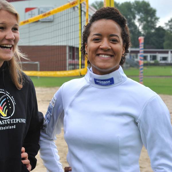 Isabell Schneider und Alexandrs Ndolo. BILD: RALF KRIEGER