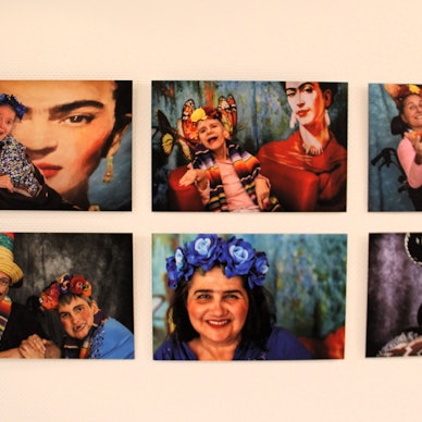 Sechs verschiedene Porträts sind zu sehen.