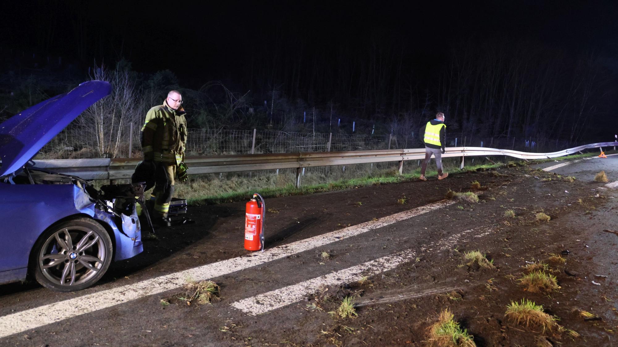 Der Unfallort auf der A4.