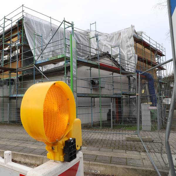 Die Baustelle an der Grundschule Hoffnungsthal.