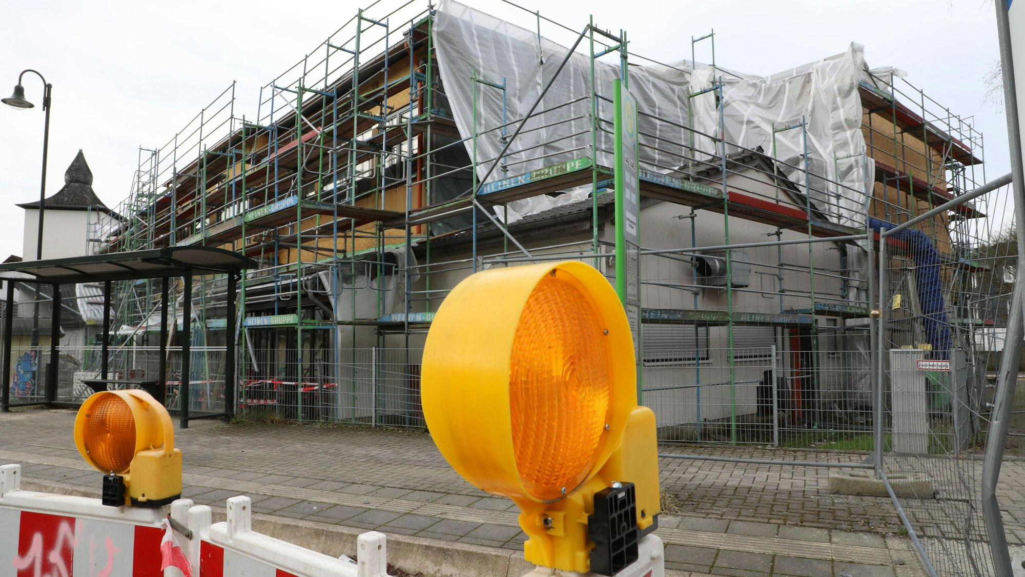 Die Baustelle an der Grundschule Hoffnungsthal.