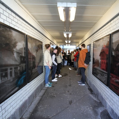 Kunst in der Bahnunterführung Mahrstraße von Katja Zander und Karl-Heinz Löbach