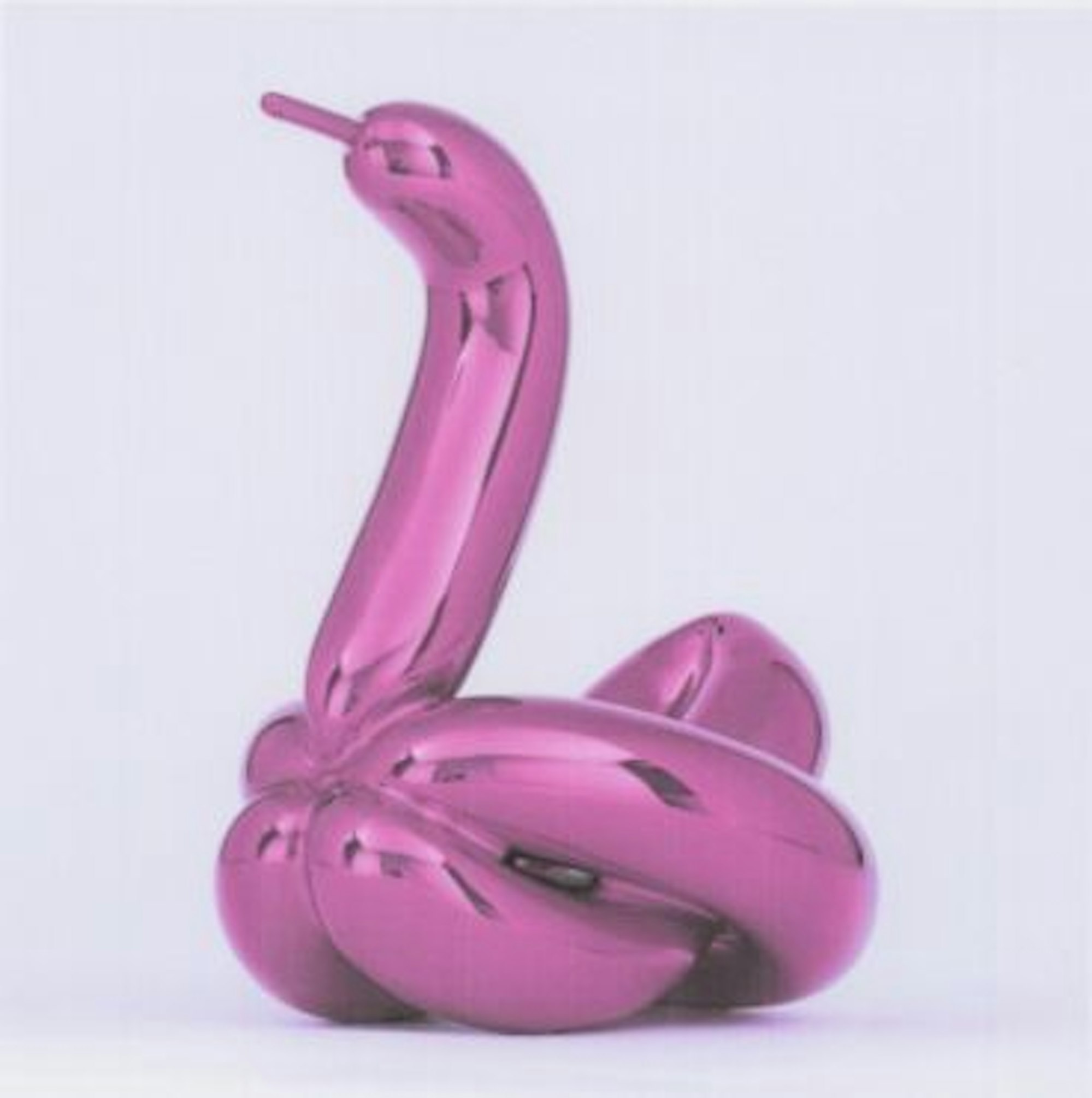Das entwendete Kunstwerk mit dem Titel „Balloon Swan“. Die Kölner Polizei sucht nach dem Diebesgut.