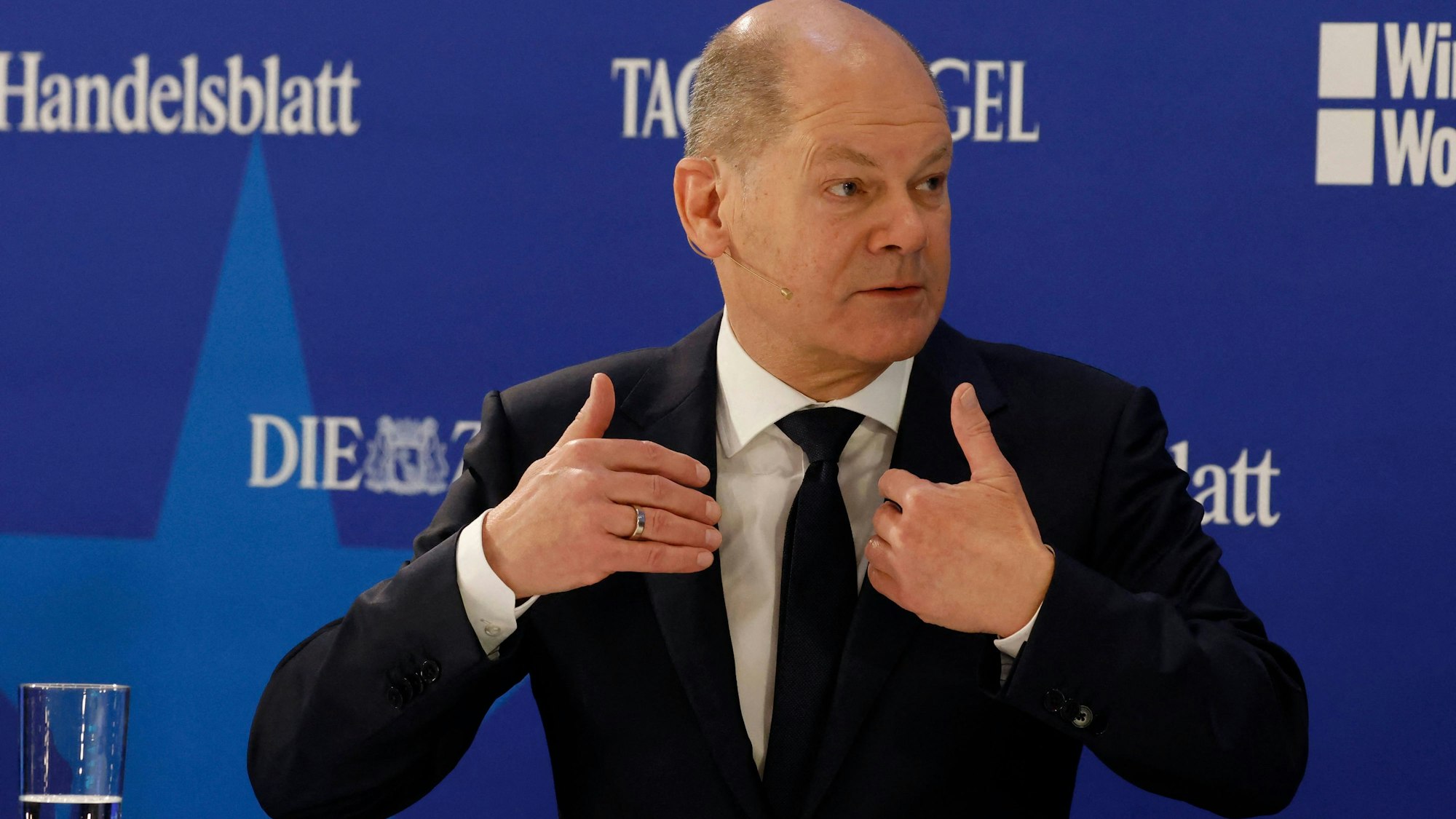 Bundeskanzler Olaf Scholz bei der Konferenz „Europe 2024“ in Berlin.