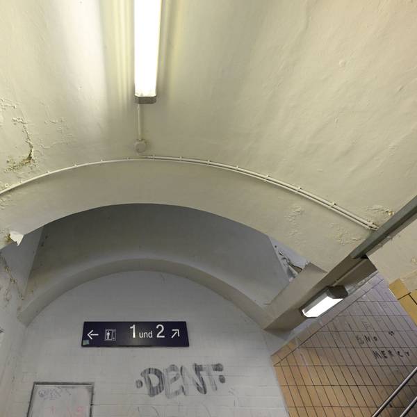 Blick auf den aktuellen Zustand des Bahnhofs in Gummersbach-Dieringhausen.