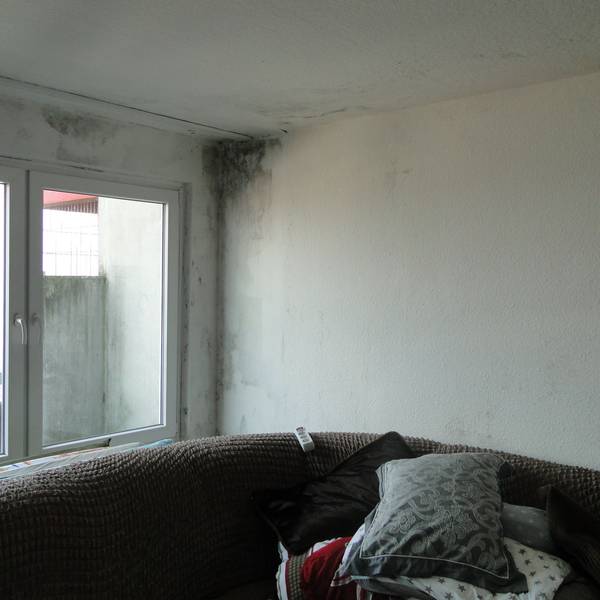 Schimmel an den Wänden in einer Wohnung