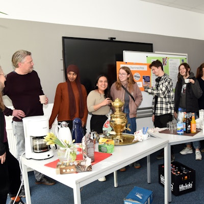 Im Café Global in der Vennstraße fand ein Interkultureller Austausch im Rahmen der Aktionswoche gegen Rassismus statt.