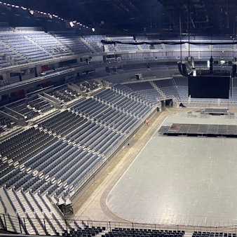 Blick in die leere Lanxess-Arena