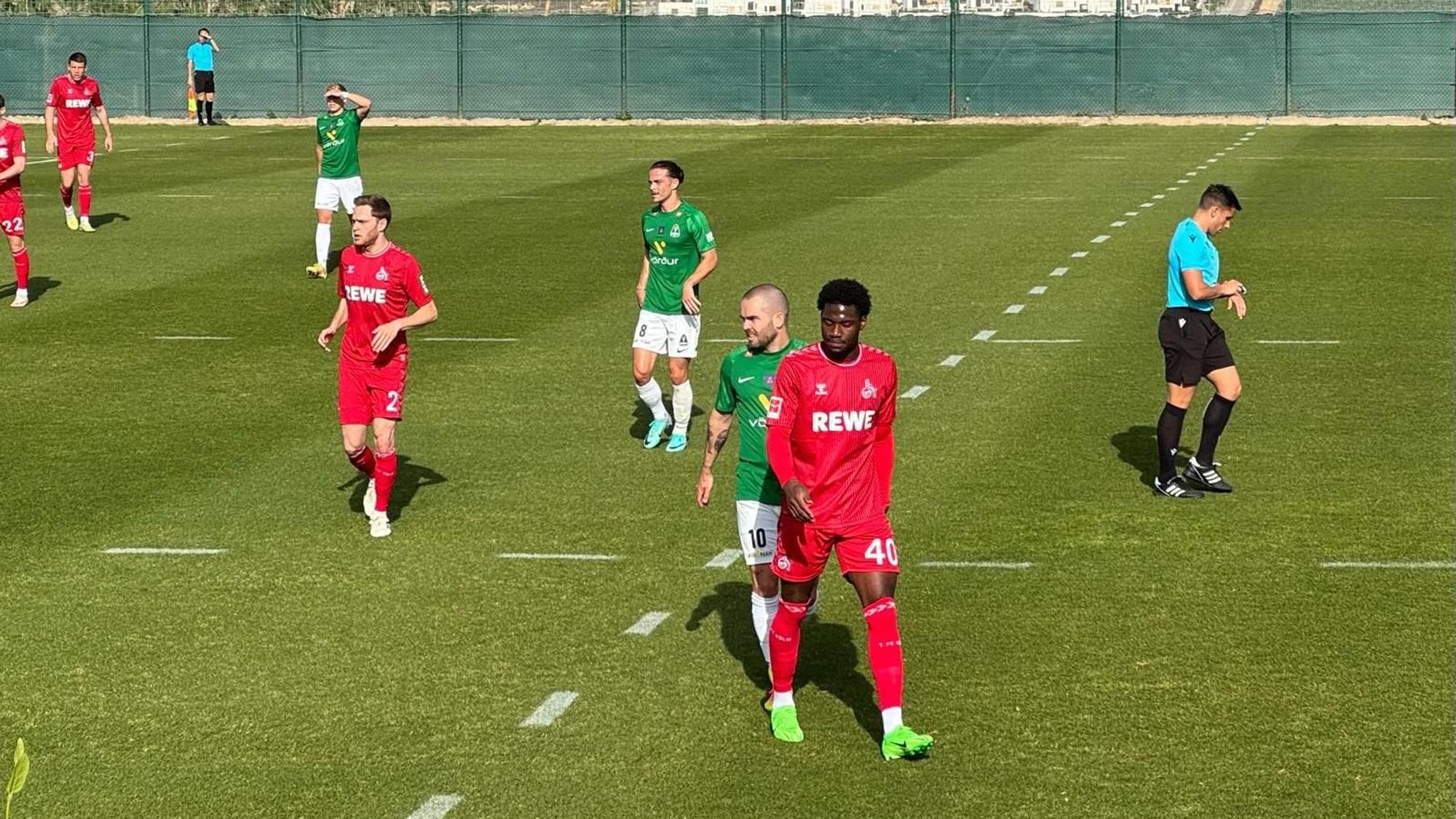 Faride Alidou beim Testspiel in Spanien