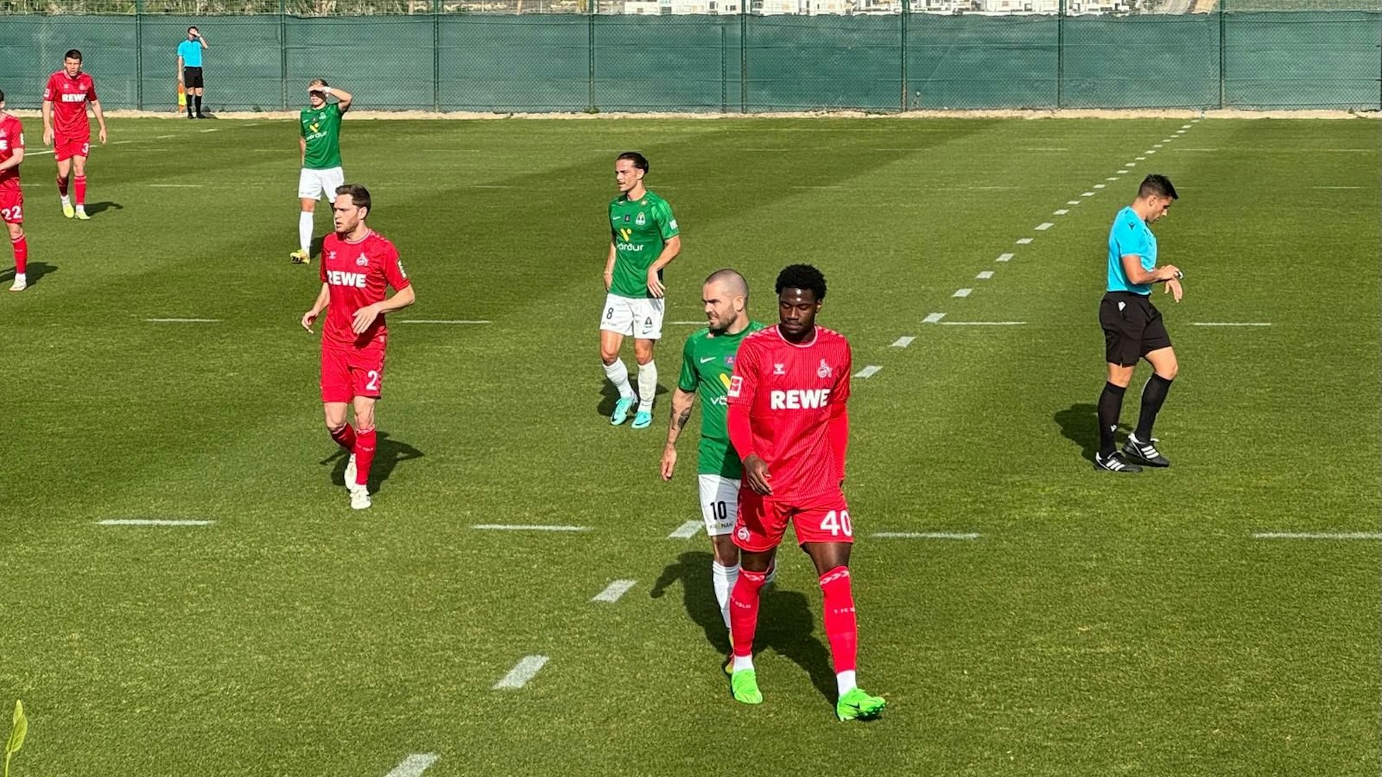 Faride Alidou beim Testspiel in Spanien