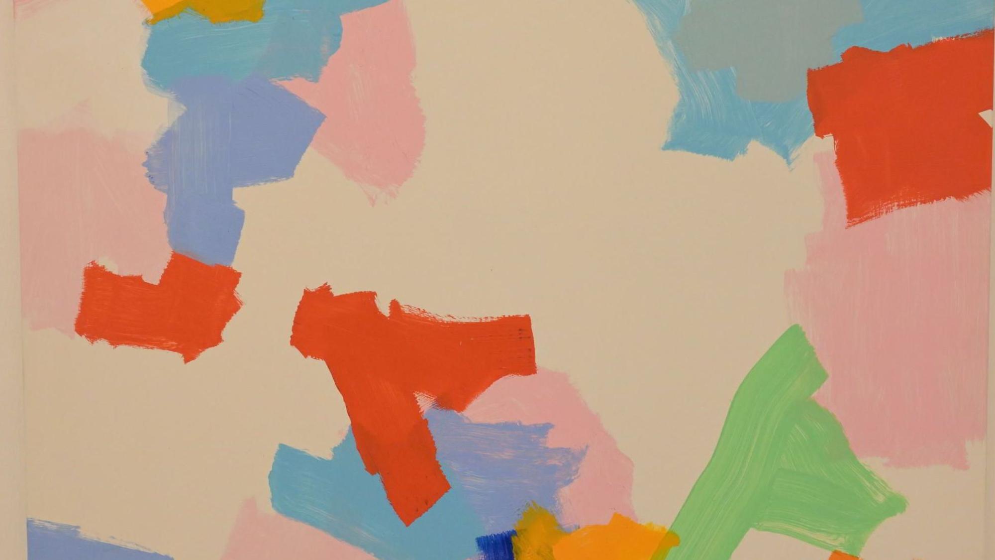 In seinen Arbeiten knüpfte Martin Noёl, hier ein Werk mit dem Titel „Palette“, an Arbeiten von Otto Freundlich an. Das zeigt eine Ausstellung im Kunstmuseum Villa Zanders in Bergisch Gladbach.