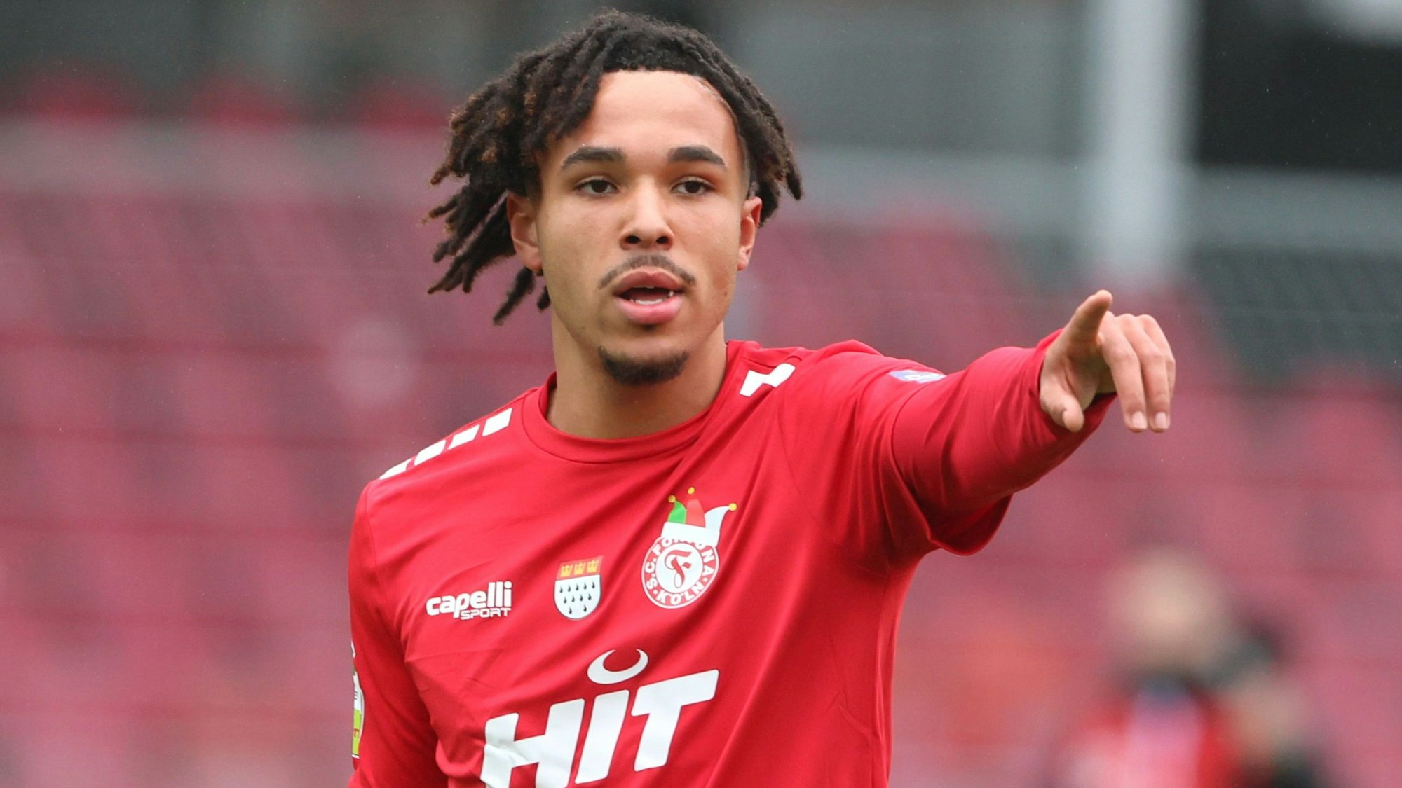 SC Fortuna Köln vs. SC Paderborn II, 4.Liga,
Joshua Chima Eze (Fortuna), 04.02.2024, Bild: Herbert Bucco