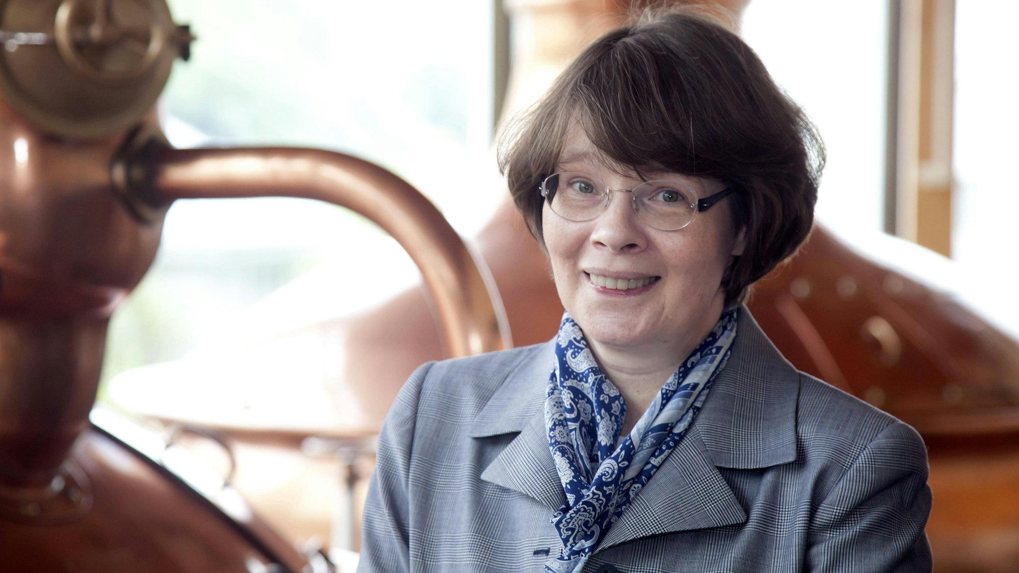 11.08.2011, Meschede, Nordrhein-Westfalen, Deutschland - Veltins Brauerei. Gruendererbin Susanne Veltins anlaesslich eines Pressetermins.