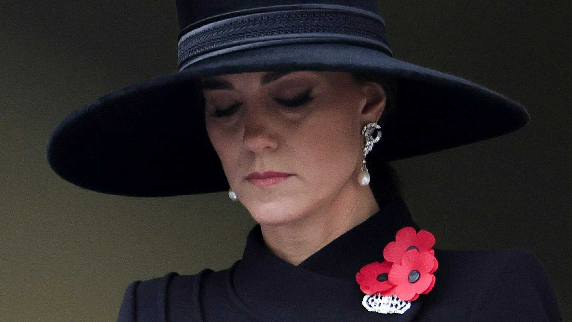 Prinzessin Kate bei der Gedenkfeier zum Volkstrauertag am Cenotaph in Whitehall in London.