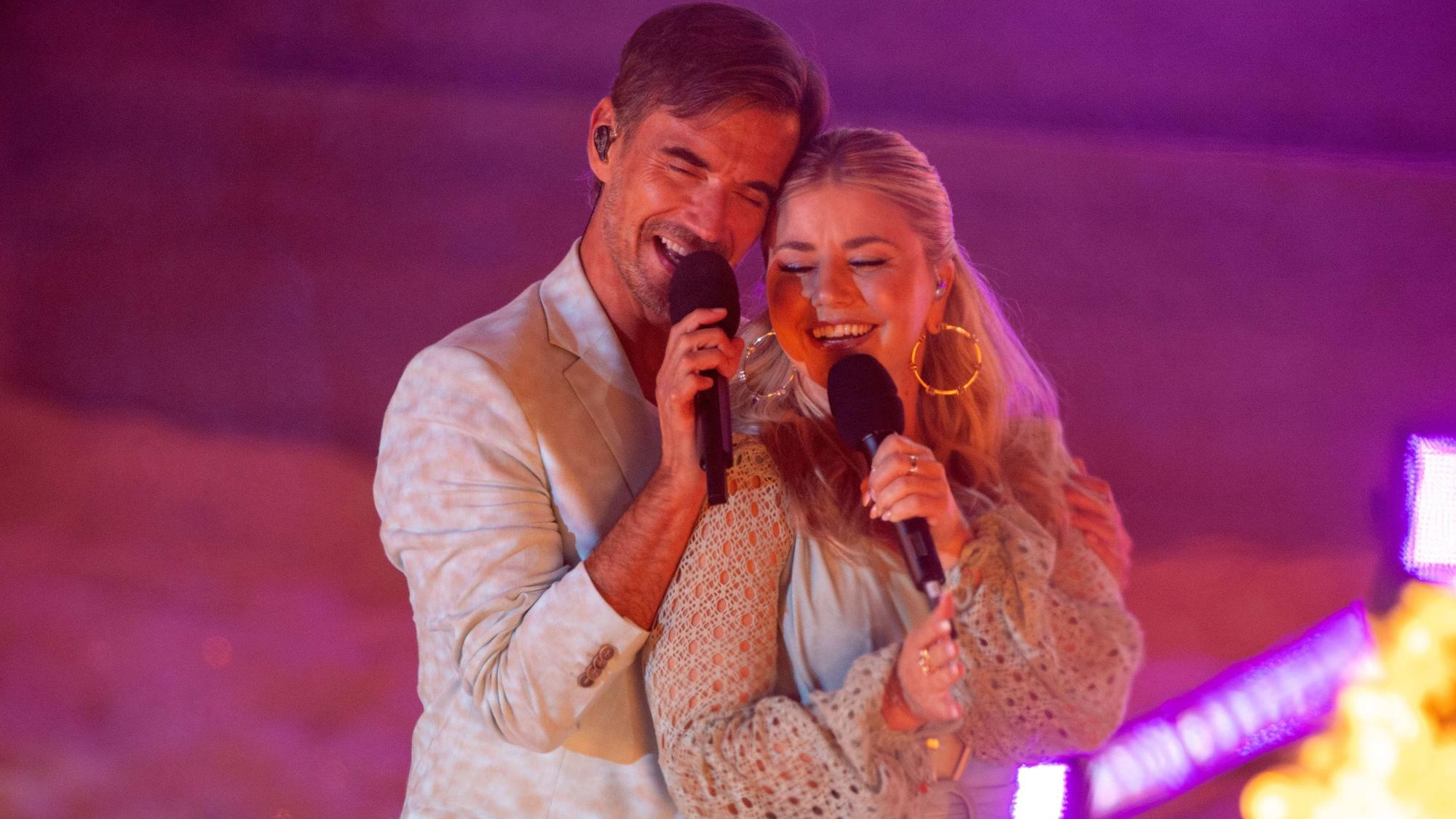 Florian Silbereisen und Beatrice Egli in seiner Schlagershow.