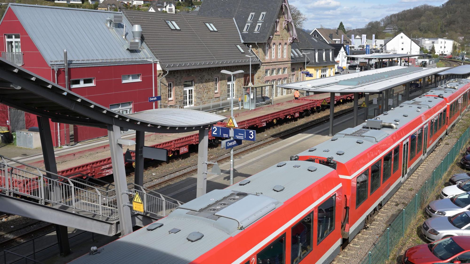 Der Bahnhof Overath.