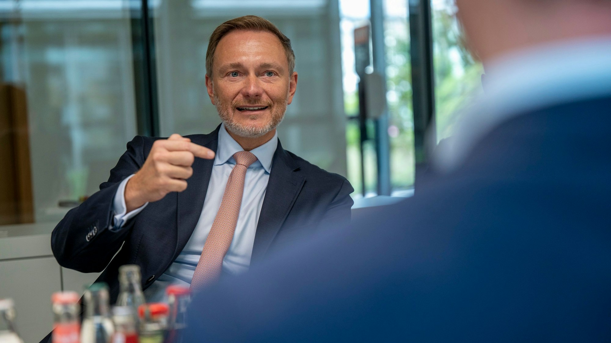 30.10.2023, Köln: Finanzminister Christian Lindner im Interview. Foto: Uwe Weiser
