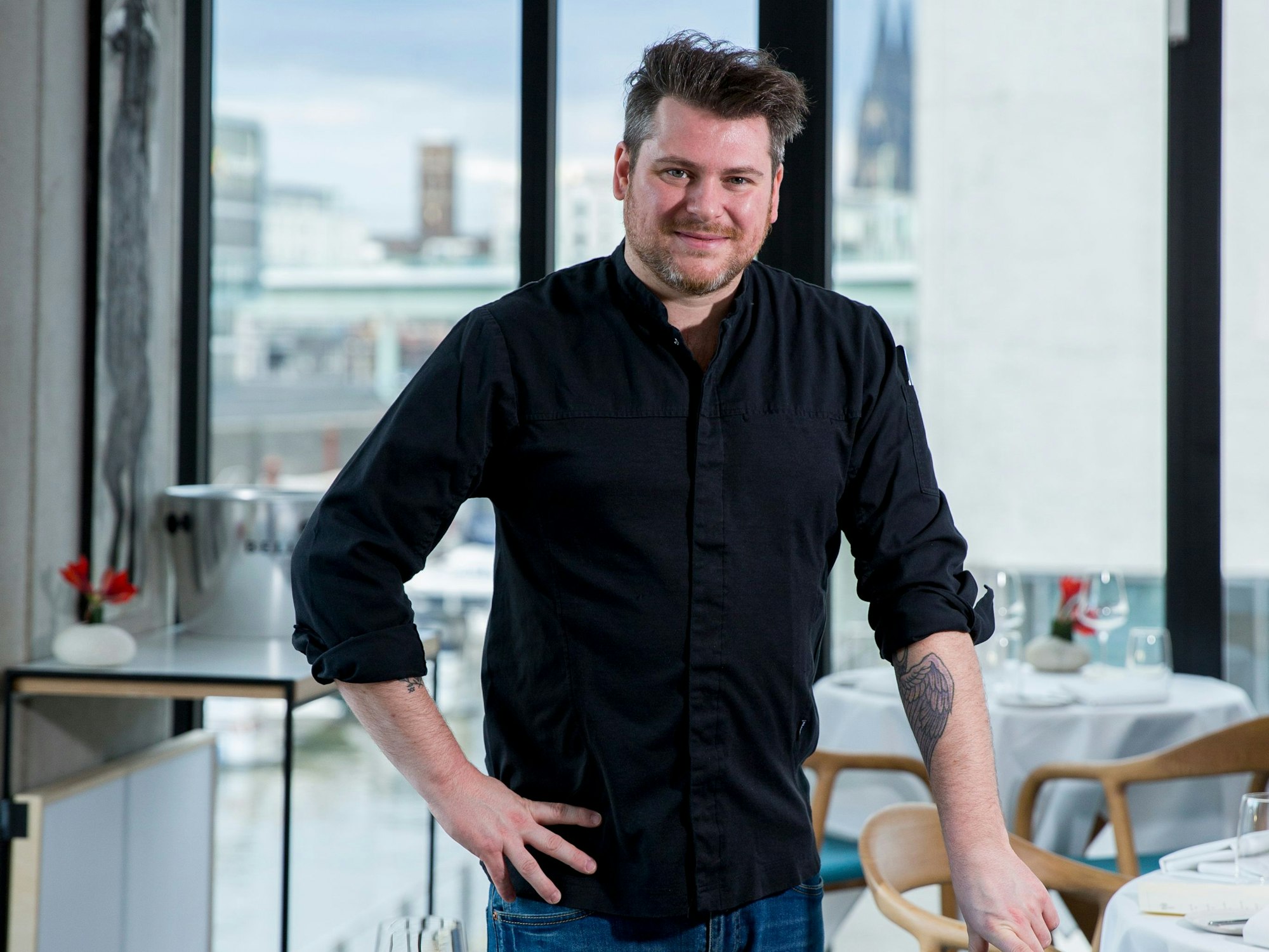 Daniel Gottschlich in seinem Restaurant