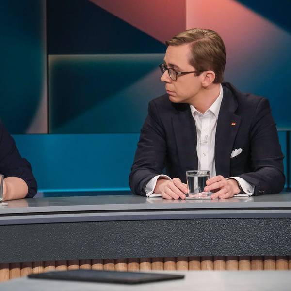 Ricarda Lang (Bündnis 90/Die Grünen) und Philipp Amthor (CDU)