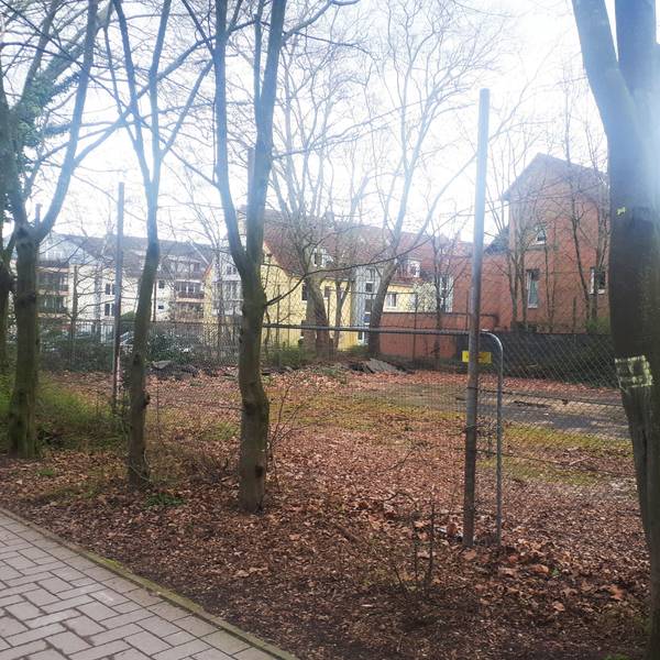 Der Bolzplatz An den Kreutzmorgen. Dieser ist seit 2020 gesperrt. Foto von Bernd Schöneck