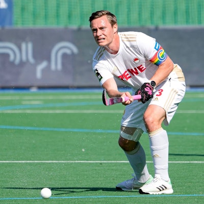 Mats Grambusch KTHC, 3, am Ball, Freisteller, Ganzkörper, Einzelbild, Einzelfoto, Aktion, Action, 04.06.2023, Mannheim Deutschland, Hockey, Deutsche Meisterschaft, Finale, Herren, Mannheimer HC - Rot-Weiss Köln *** Mats Grambusch KTHC, 3 , on the ball, crop, full body, single image, single photo, action, action, 04 06 2023, Mannheim Germany , Hockey, German Championship, Final, Men, Mannheim HC Rot Weiss Köln xozx