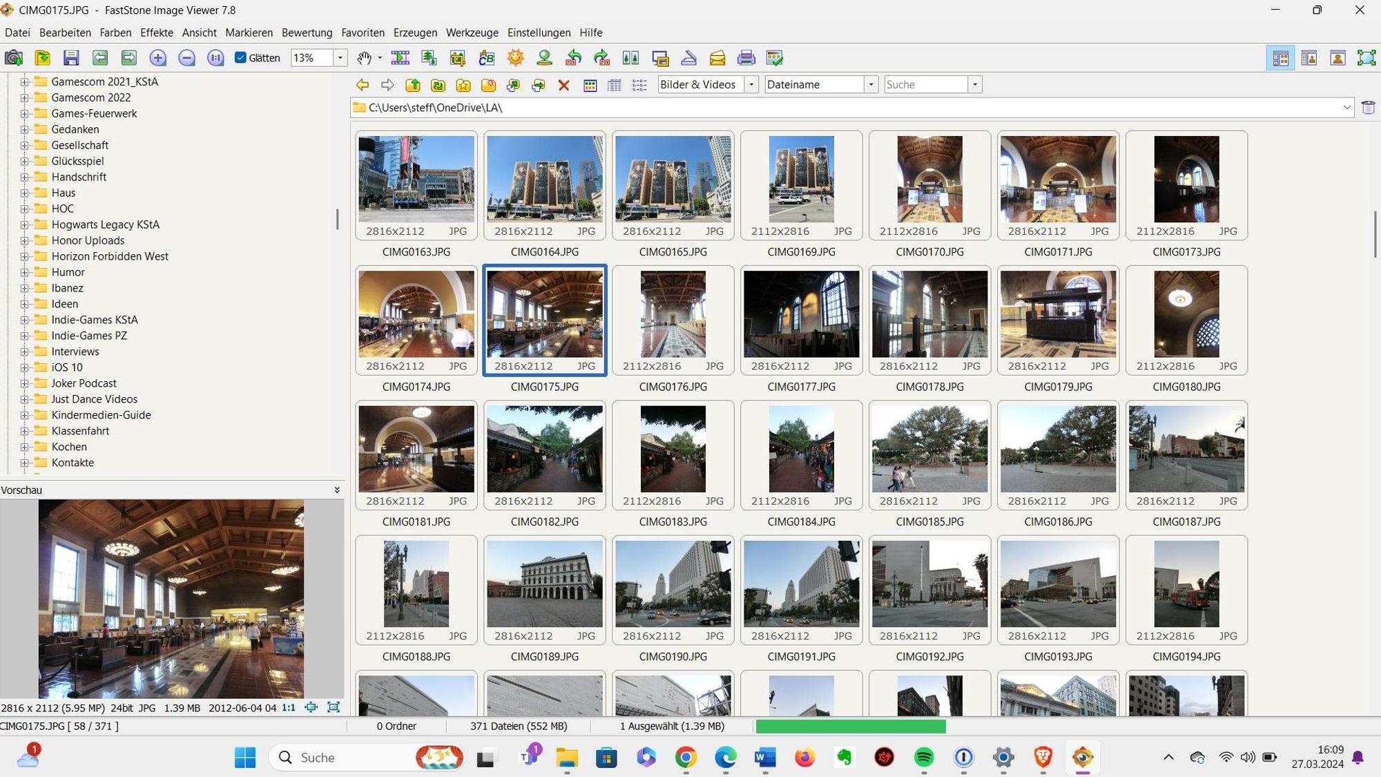 Screenshot von Computerprogramm Faststone Image Viewer