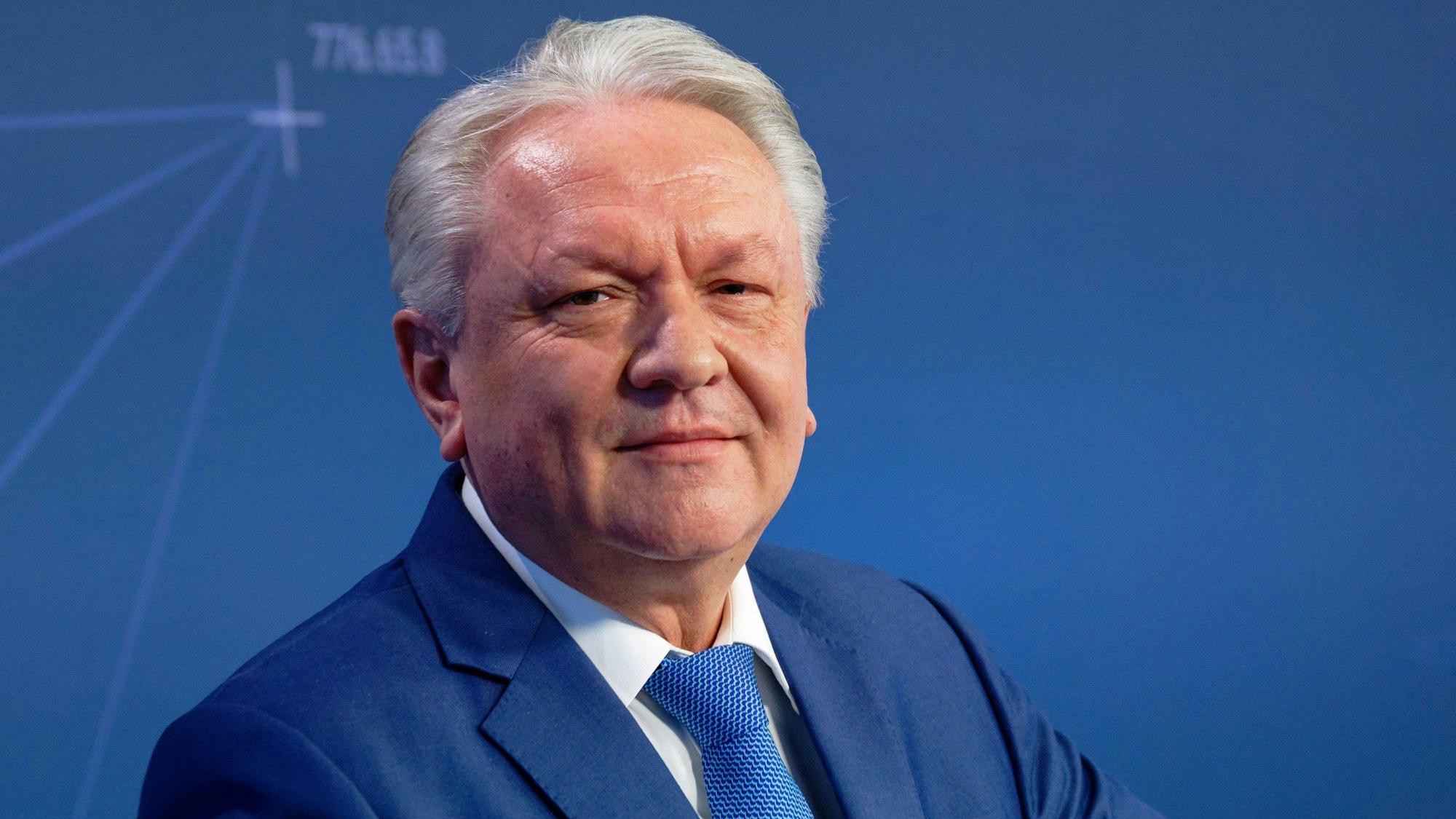 Armin Papperger, Vorstandsvorsitzender der Rheinmetall, Jahrespressekonferenz des Rüstungskonzerns.