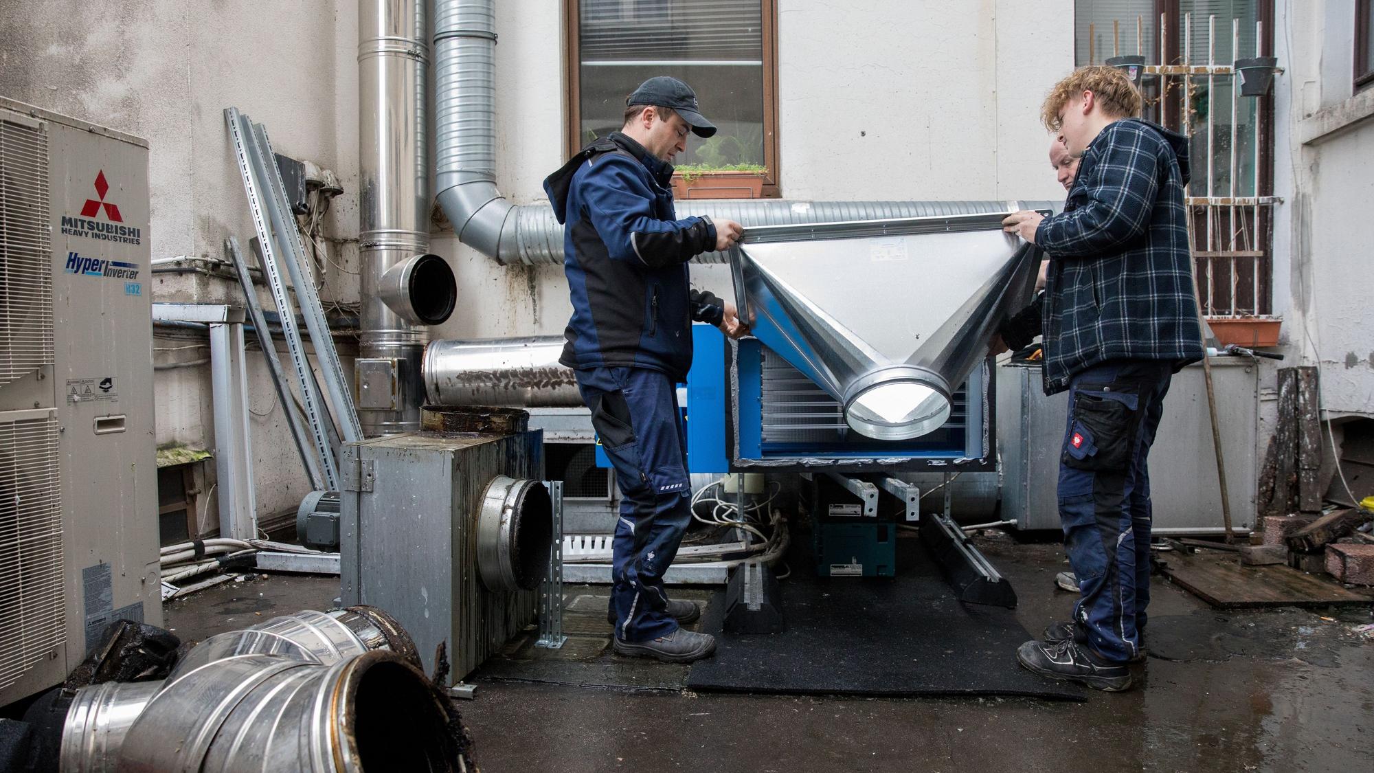 Anfang 2023 wurden die Filteranlagen für fünf Lokale auf der Weidengasse installiert.