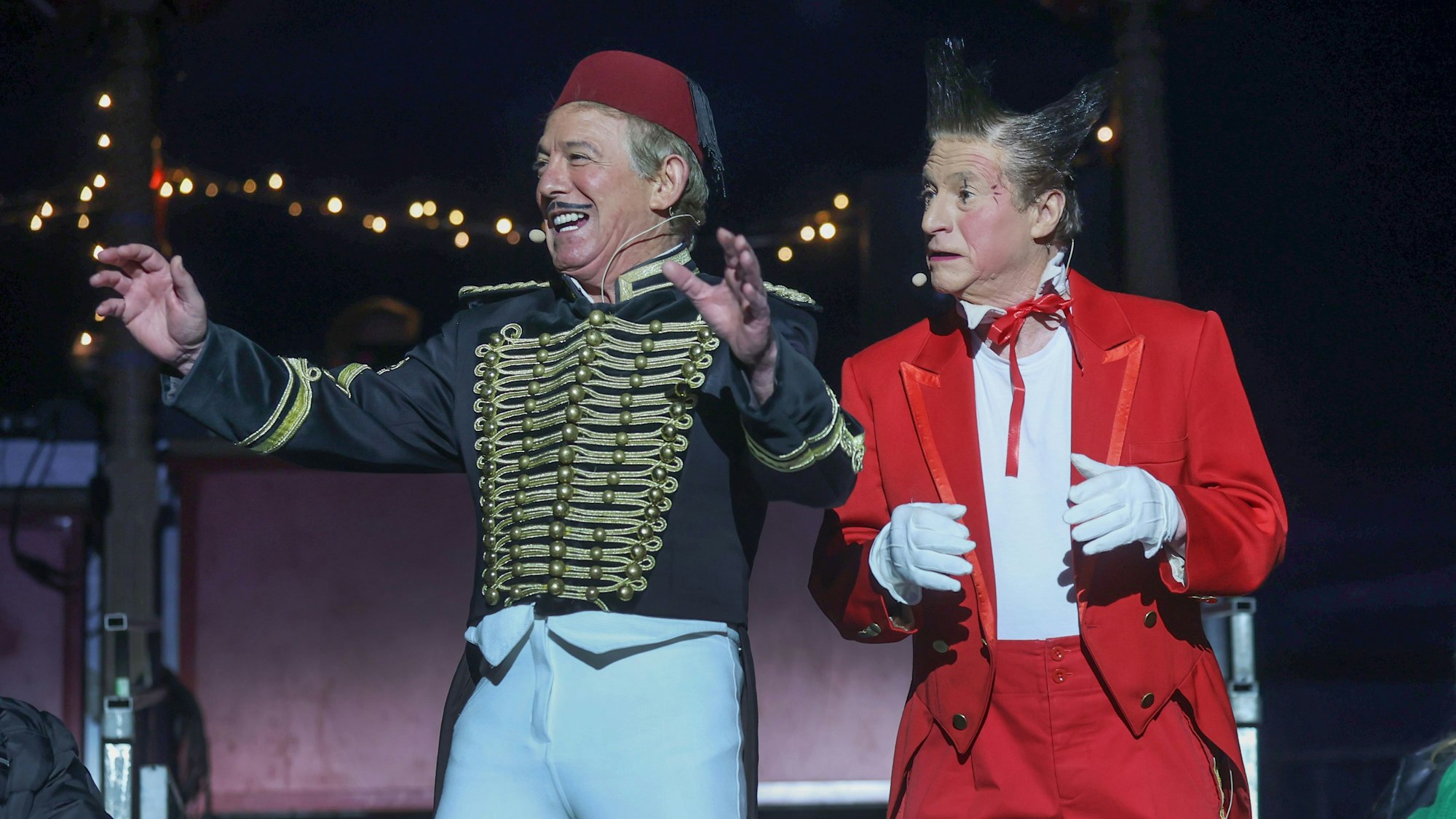 Die Fumagallis, Dario und Gianni Huesca, 2022 beim Weihnachtscircus.
