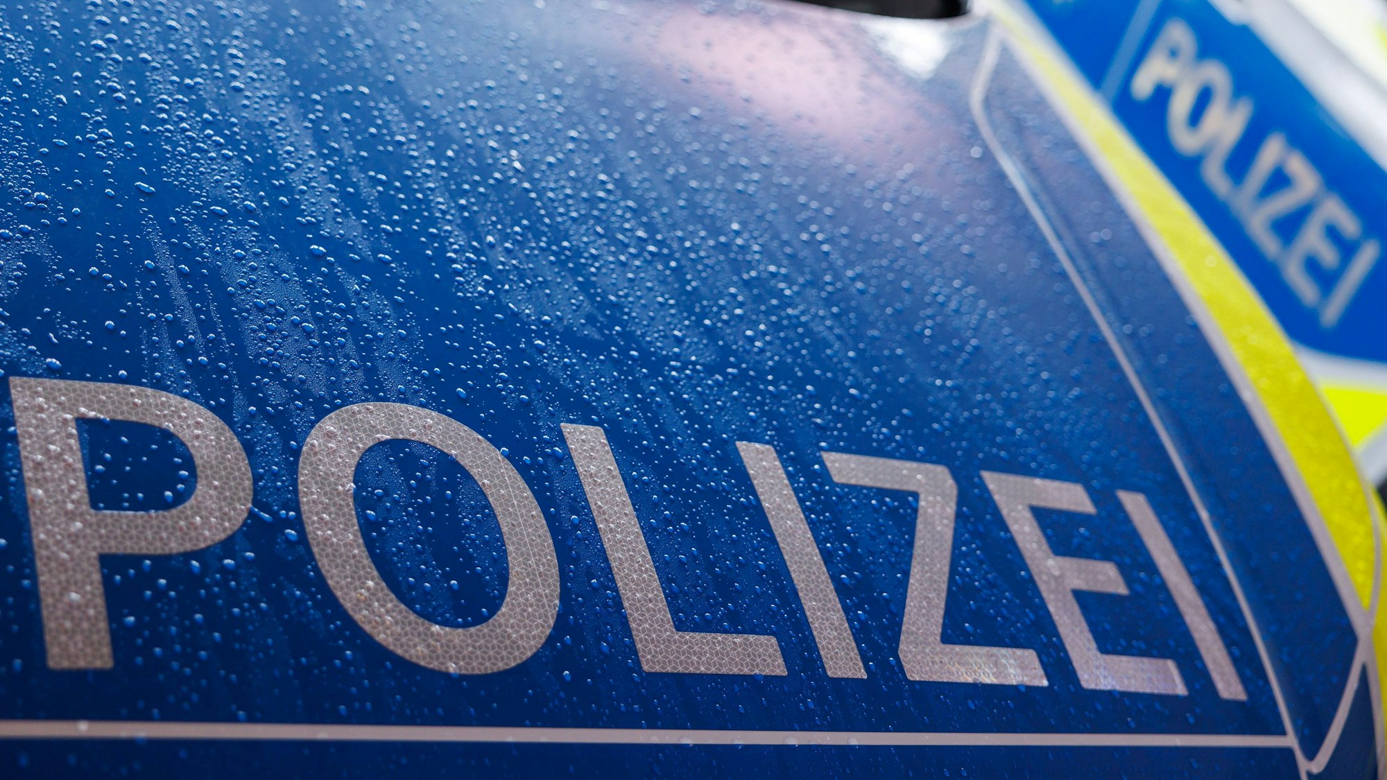 Zwei Streifenwägen der Polizei.