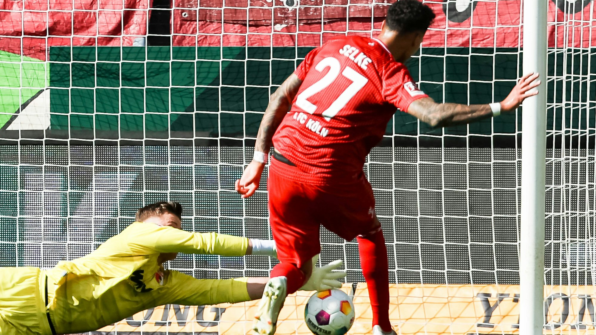 Musste nur noch einschieben: FC-Stürmer Davie Selke.