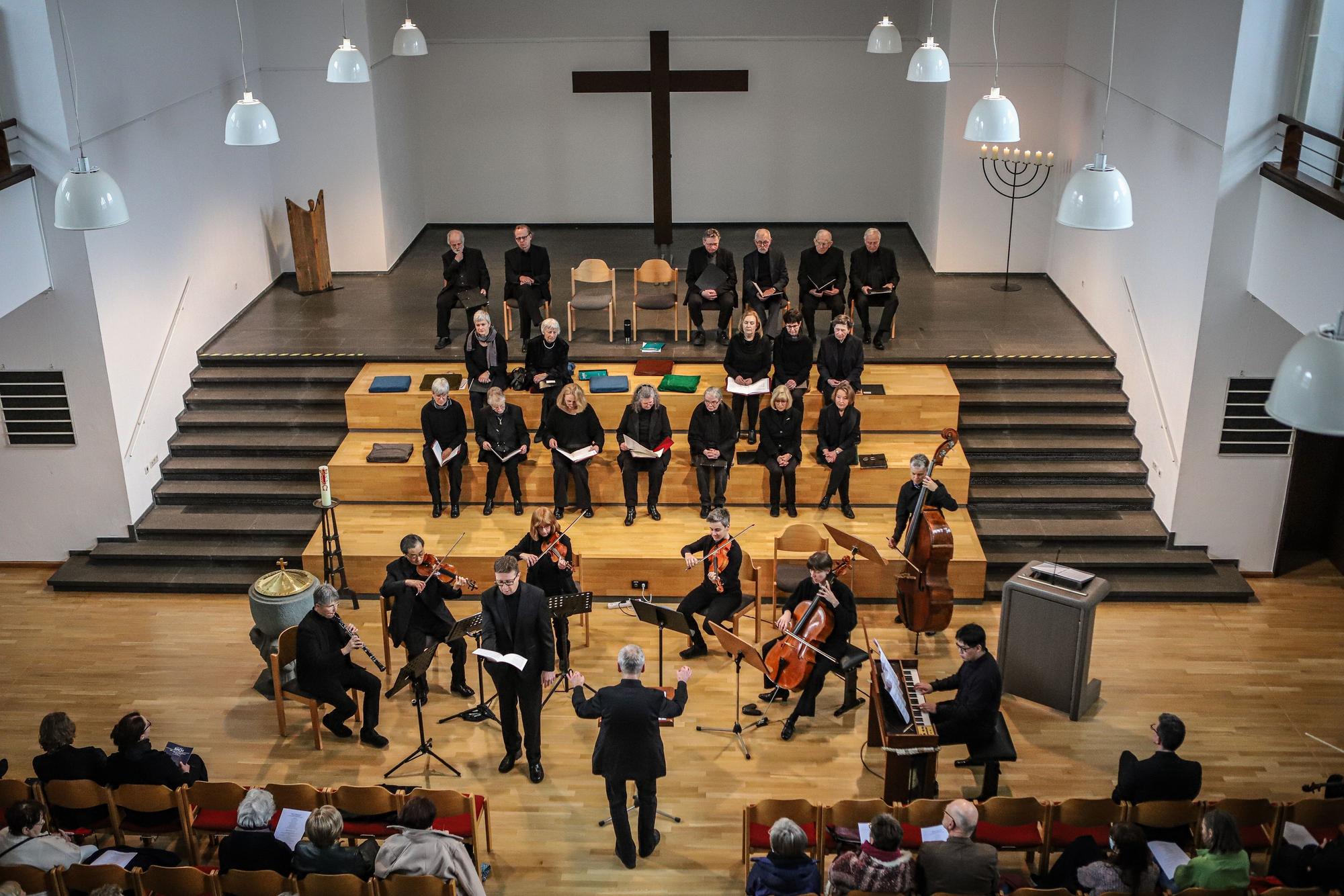 Die Stadtkantorei Leverkusen beim Karfreitagskonzert 2024.