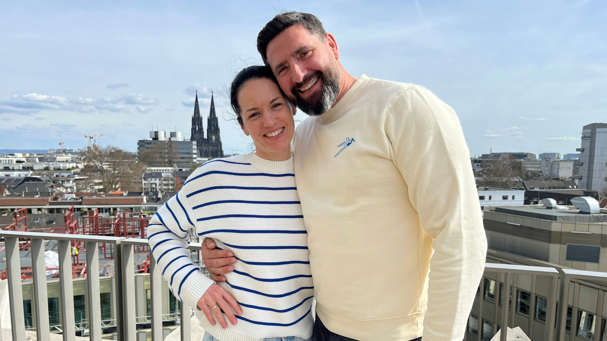 Carolin und Paul Dumitrescu bei einem Besuch in Köln.