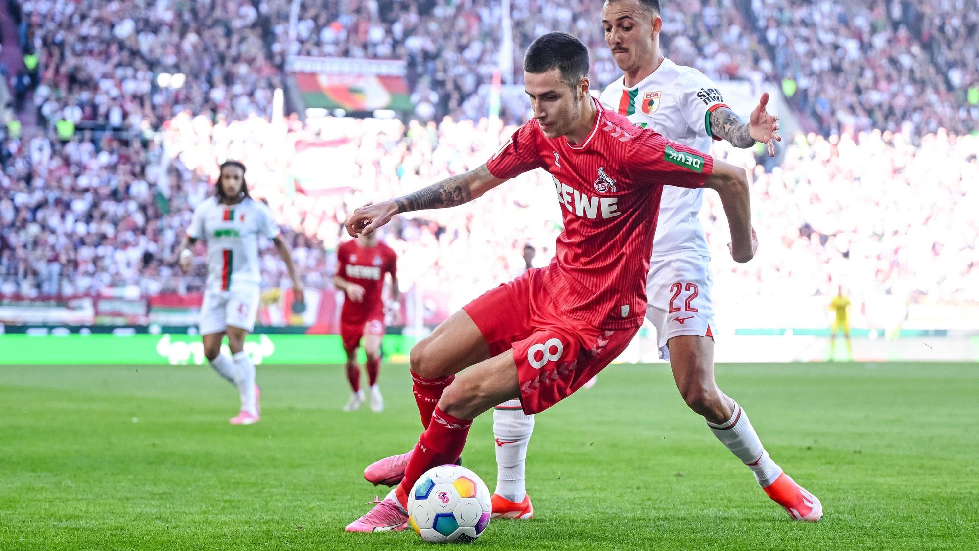 Denis Huseinbasic spielte in Augsburg mit Dejan Ljubicic vor der Abwehr, hatte allerdings Schwierigkeiten, die Räume zu schließen.
