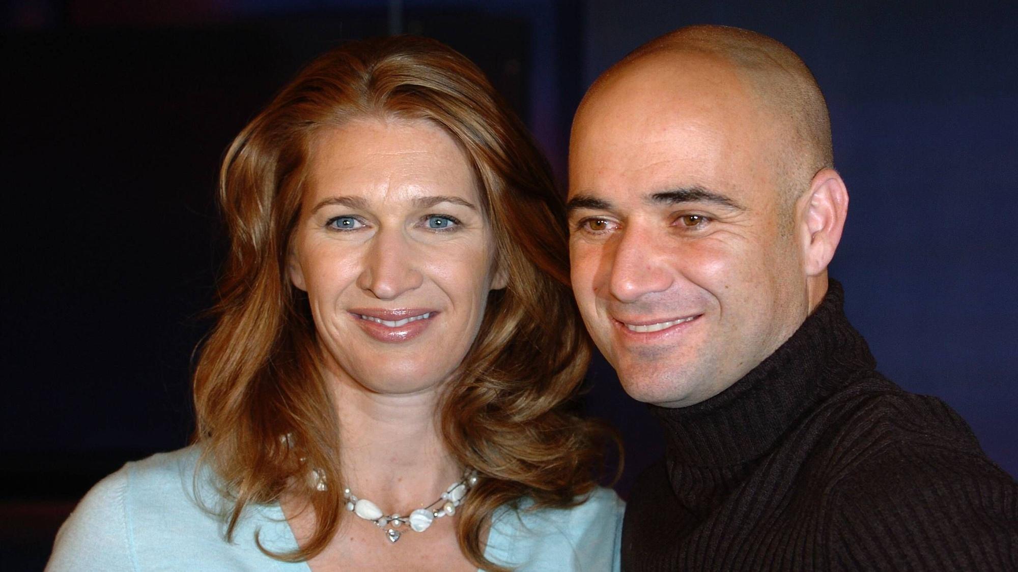 Steffi Graf und Andre Agassi bei einem Talkshow-Auftritt.